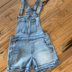 Y2K- Era Classic Juicy Couture Raw hem denim overalls Size Medium